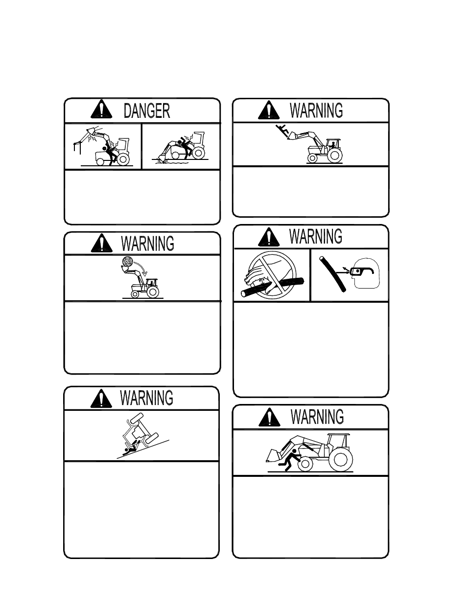 P4555-07, Important precautions, Roll-over hazard | Electrocution hazard, Falling hazard, Crushing hazard, High pressure fluid | Buhler 595 User Manual | Page 9 / 34