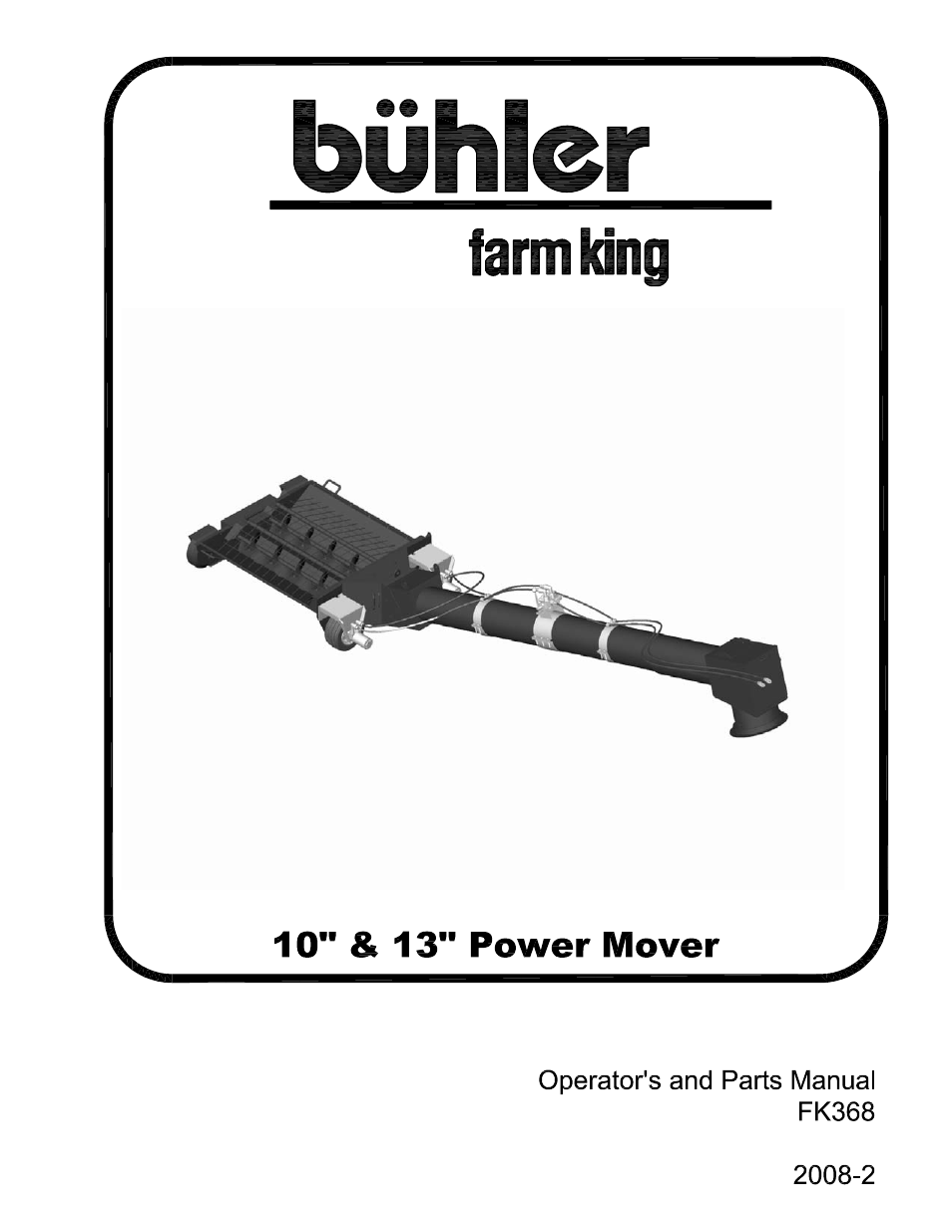 Buhler Farm king FK368 User Manual | 14 pages