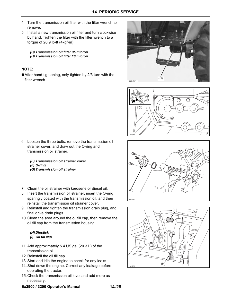 Periodic service | Cub Cadet Ex2900 User Manual | Page 110 / 134