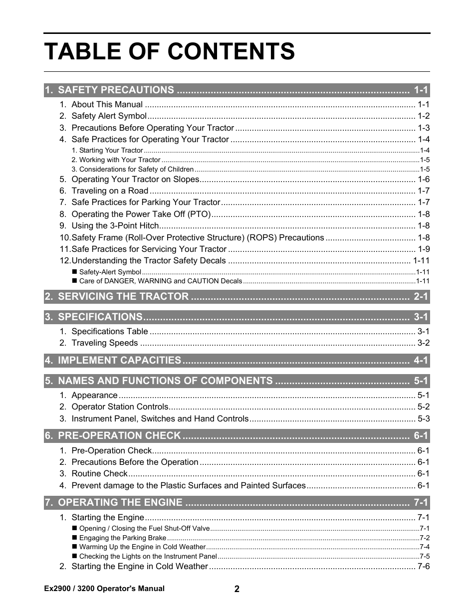 Cub Cadet Ex2900 User Manual | Page 4 / 134