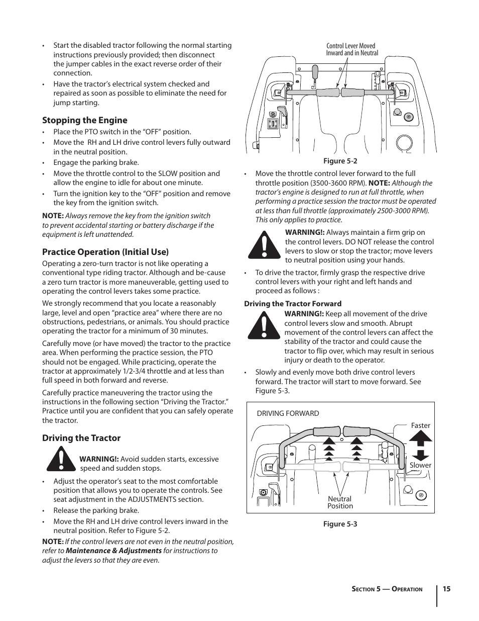 Cub Cadet RZT54 User Manual | Page 15 / 36