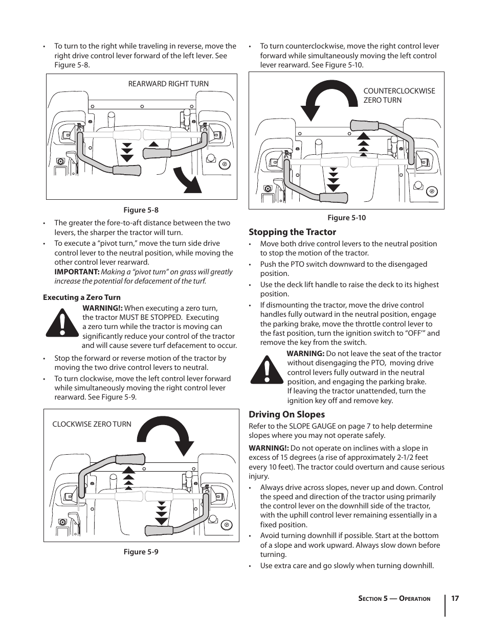 Cub Cadet RZT54 User Manual | Page 17 / 36