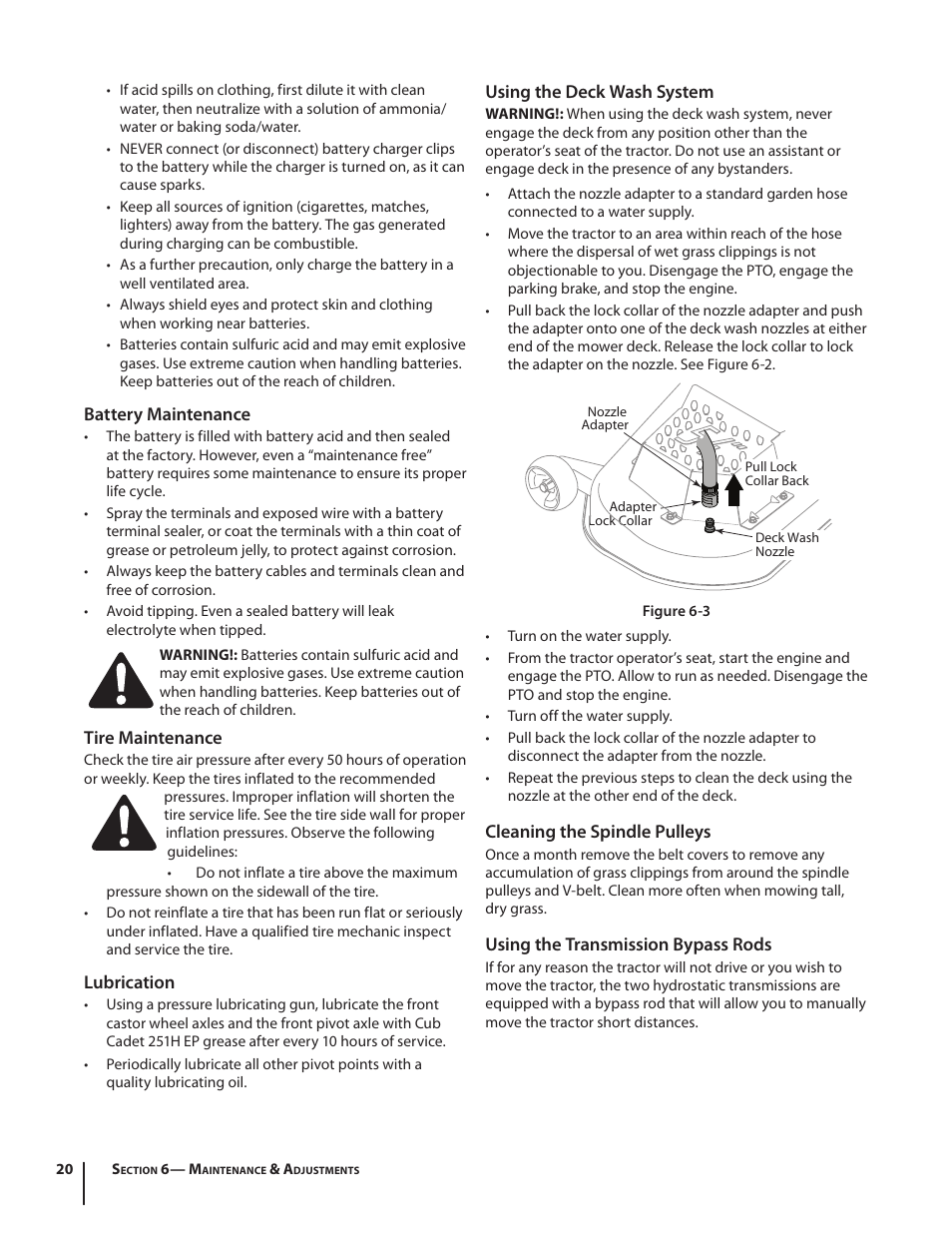 Cub Cadet RZT54 User Manual | Page 20 / 36