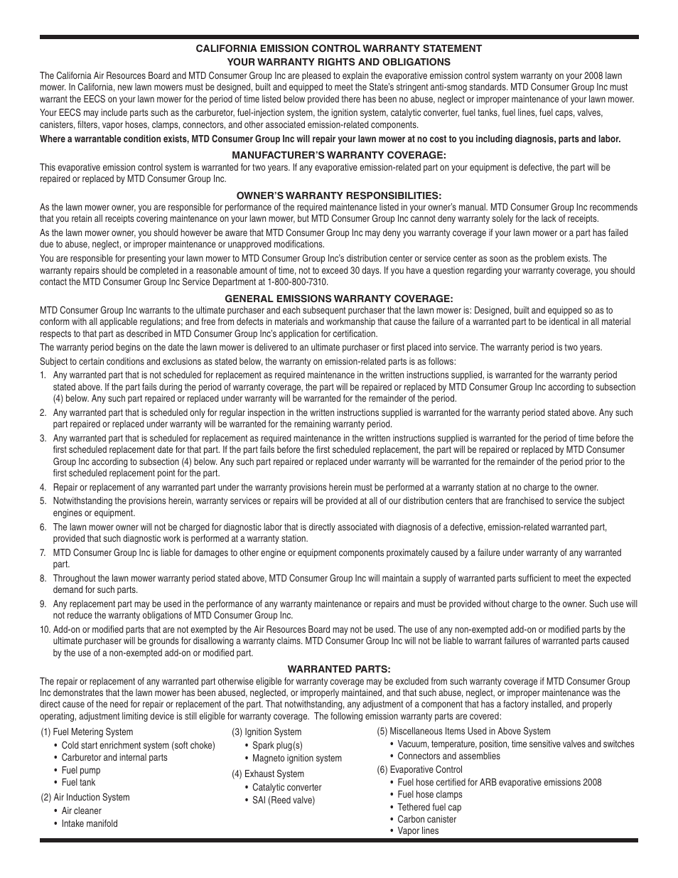 Cub Cadet RZT54 User Manual | Page 35 / 36