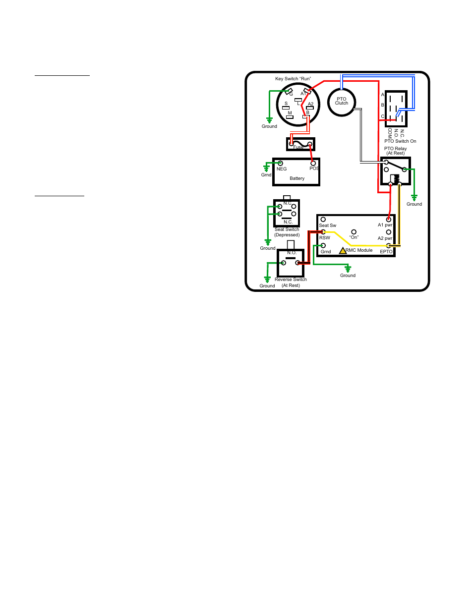 Pto circuit (electric pto), Ltx tractors | Cub Cadet SLTX1000 Series User Manual | Page 174 / 278