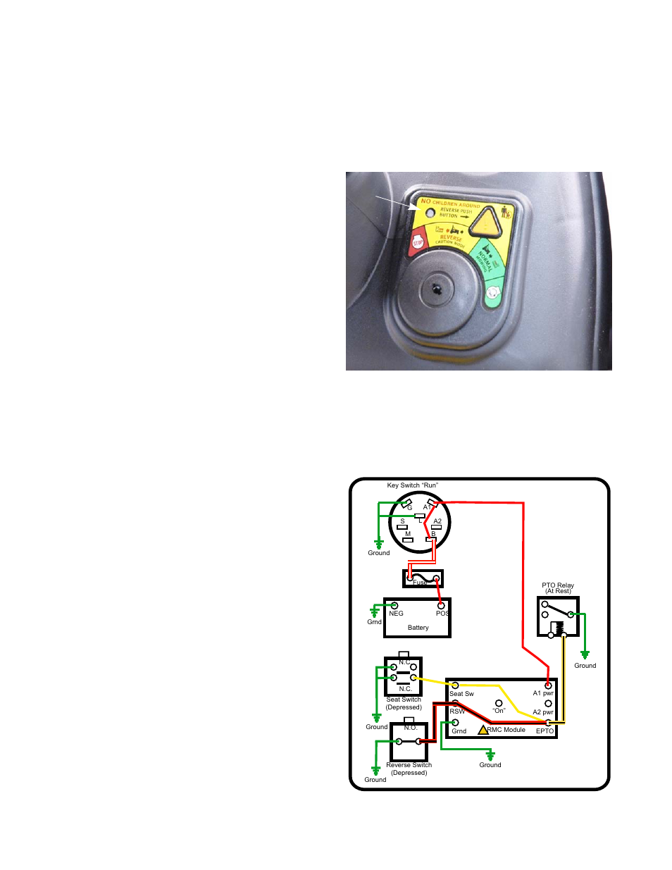 Reverse mower control (rmc) circuit operation, Ltx tractors, Figure 7.42 | Cub Cadet SLTX1000 Series User Manual | Page 176 / 278