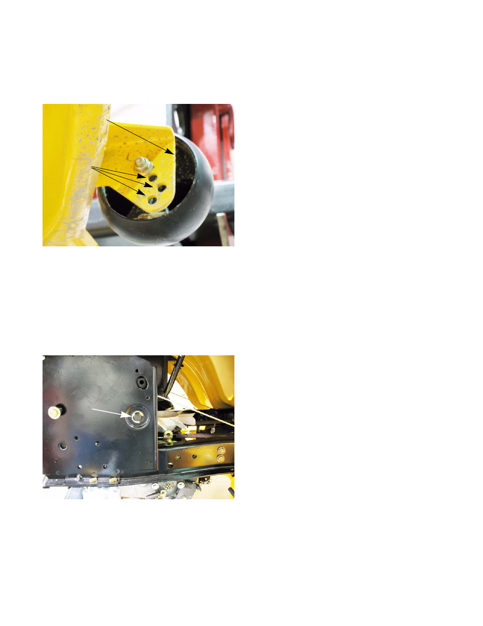 Deck wheel adjustment, Deck lift shaft assembly bushings | Cub Cadet SLTX1000 Series User Manual | Page 223 / 278