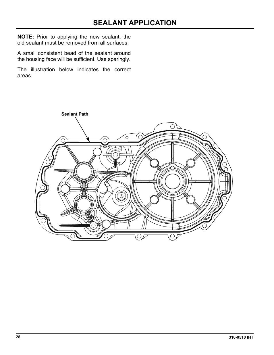 Sealant application | Cub Cadet SLTX1000 Series User Manual | Page 266 / 278
