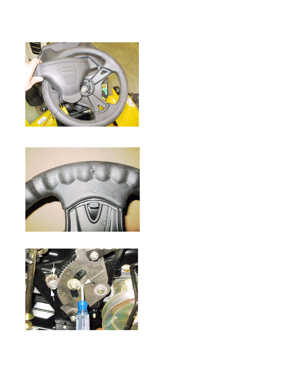 Steering shaft and hex bushing | Cub Cadet SLTX1000 Series User Manual | Page 27 / 278