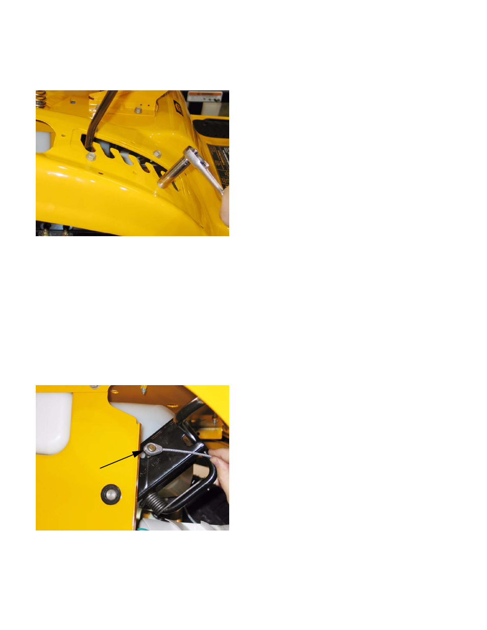 Leveling the cutting deck | Cub Cadet SLT1500 Series User Manual | Page 22 / 91