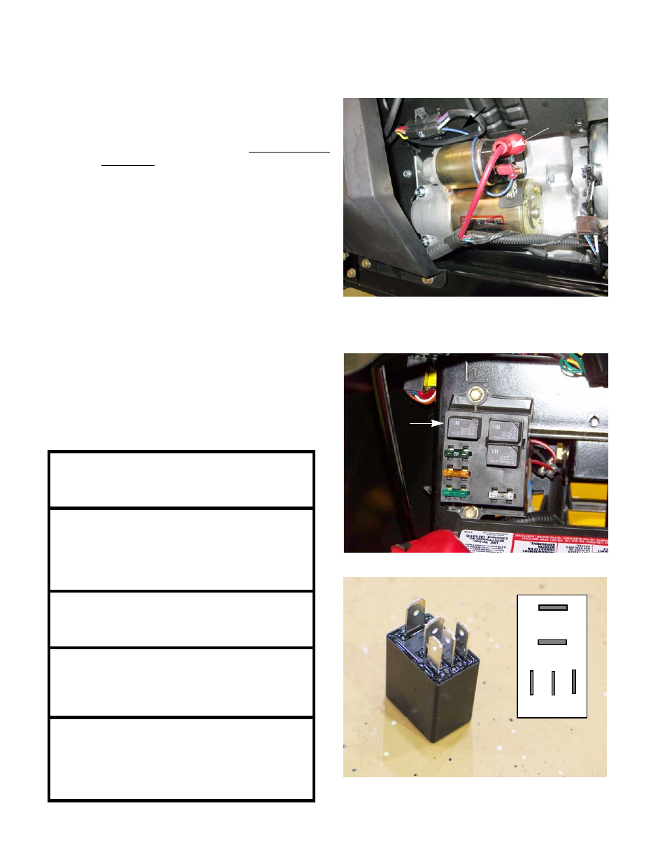 Starter solenoid, Pto relay | Cub Cadet 2000 Series User Manual | Page 108 / 194
