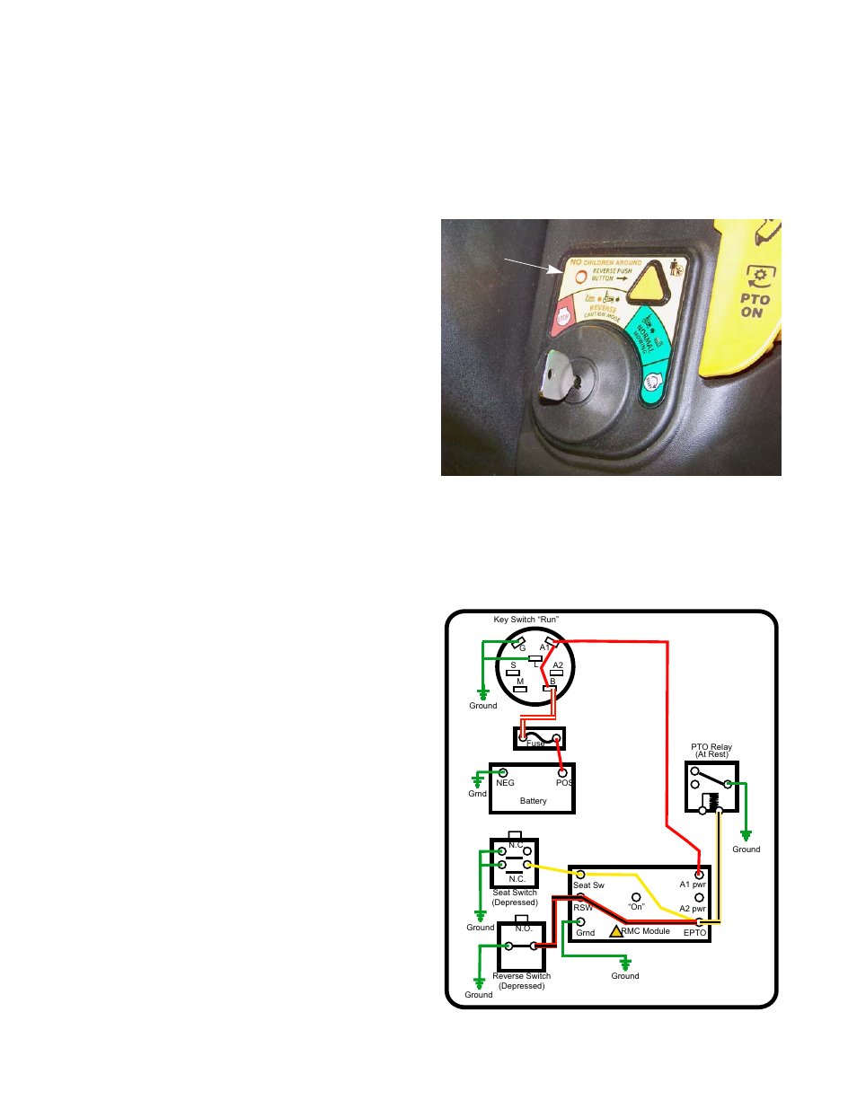 Reverse mower control (rmc) circuit operation, 2000 series tractors, Figure 7.37 | Cub Cadet 2000 Series User Manual | Page 122 / 194