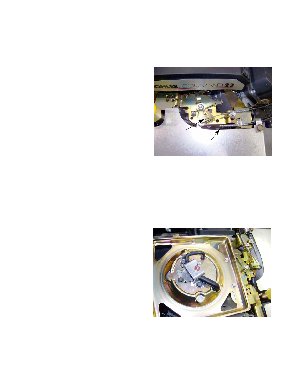 Throttle cable adjustment, Choke cable adjustment | Cub Cadet 2000 Series User Manual | Page 16 / 194