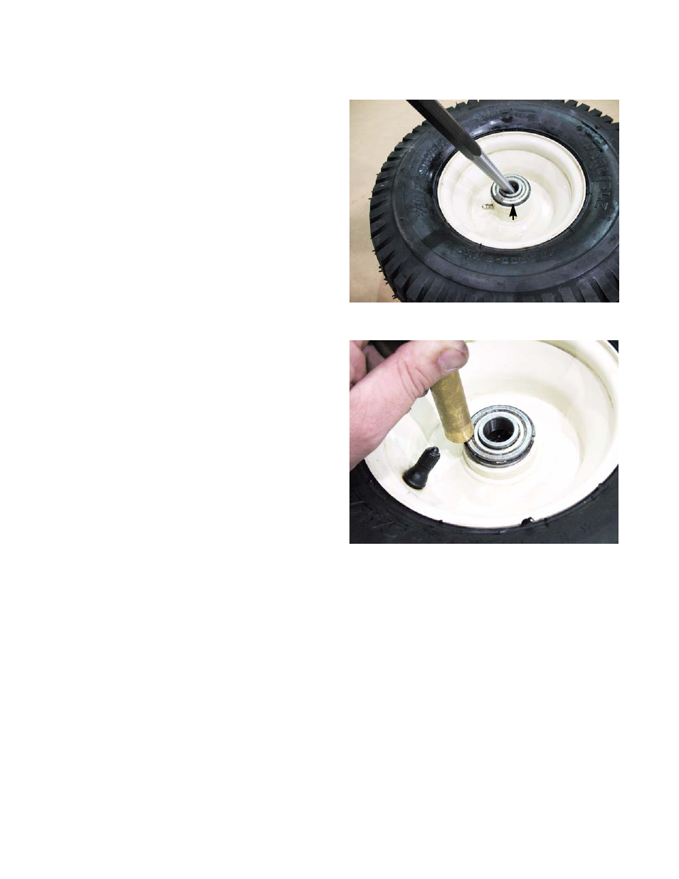 Front wheel bearings | Cub Cadet 2000 Series User Manual | Page 76 / 194