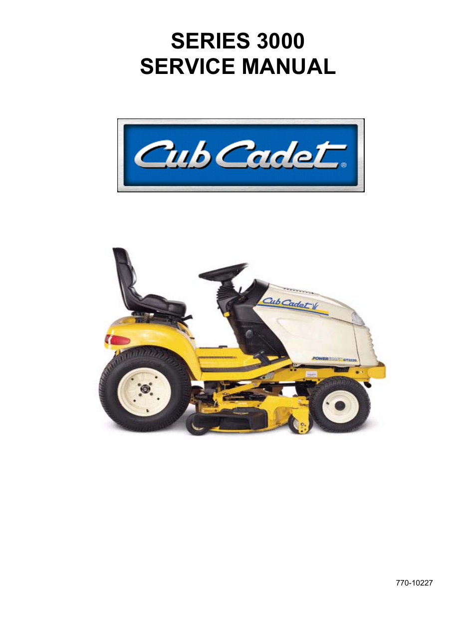 Cub Cadet 3000 Series User Manual | 133 pages