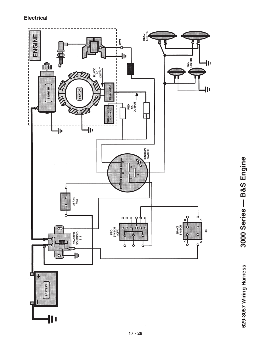 3000 series — b&s engine | Cub Cadet 3000 Series User Manual | Page 107 / 133