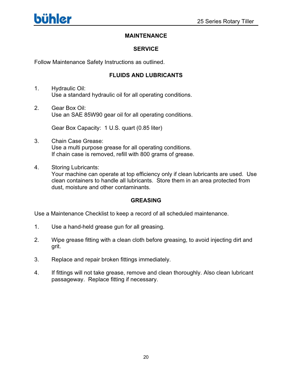 Buhler 25 Series User Manual | Page 24 / 44