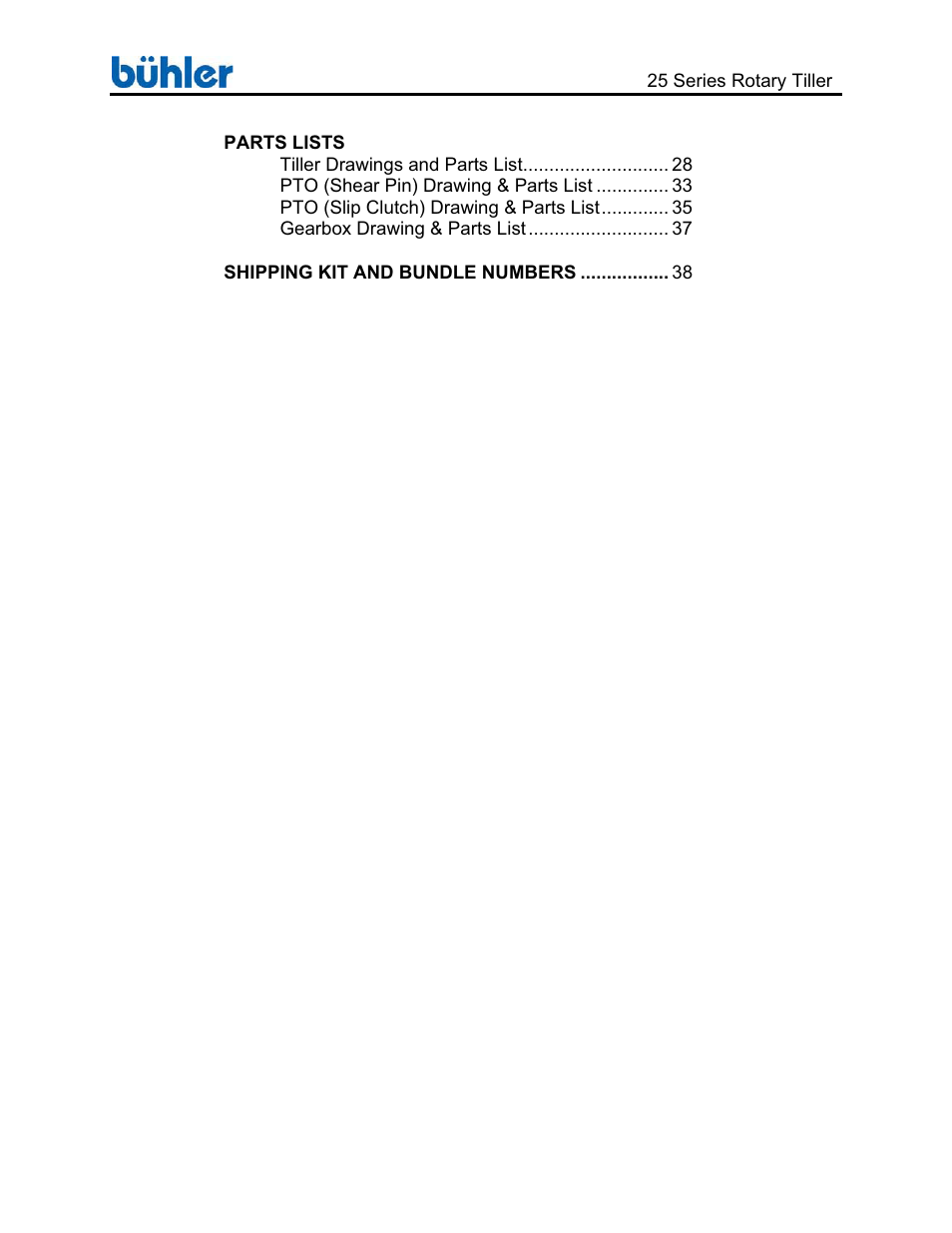 Buhler 25 Series User Manual | Page 4 / 44