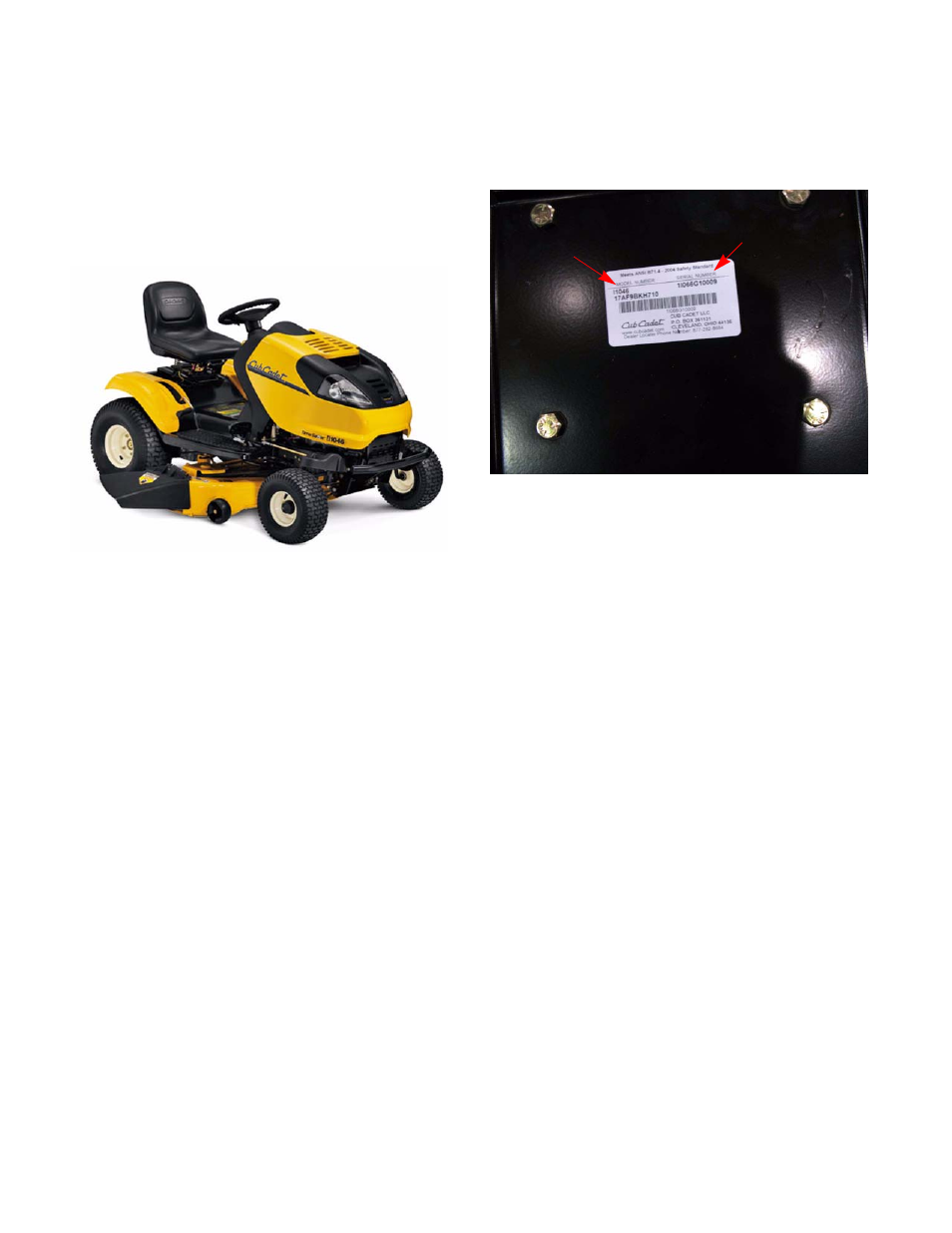 Description of the i-series, Model and serial numbers | Cub Cadet ISeries User Manual | Page 8 / 168