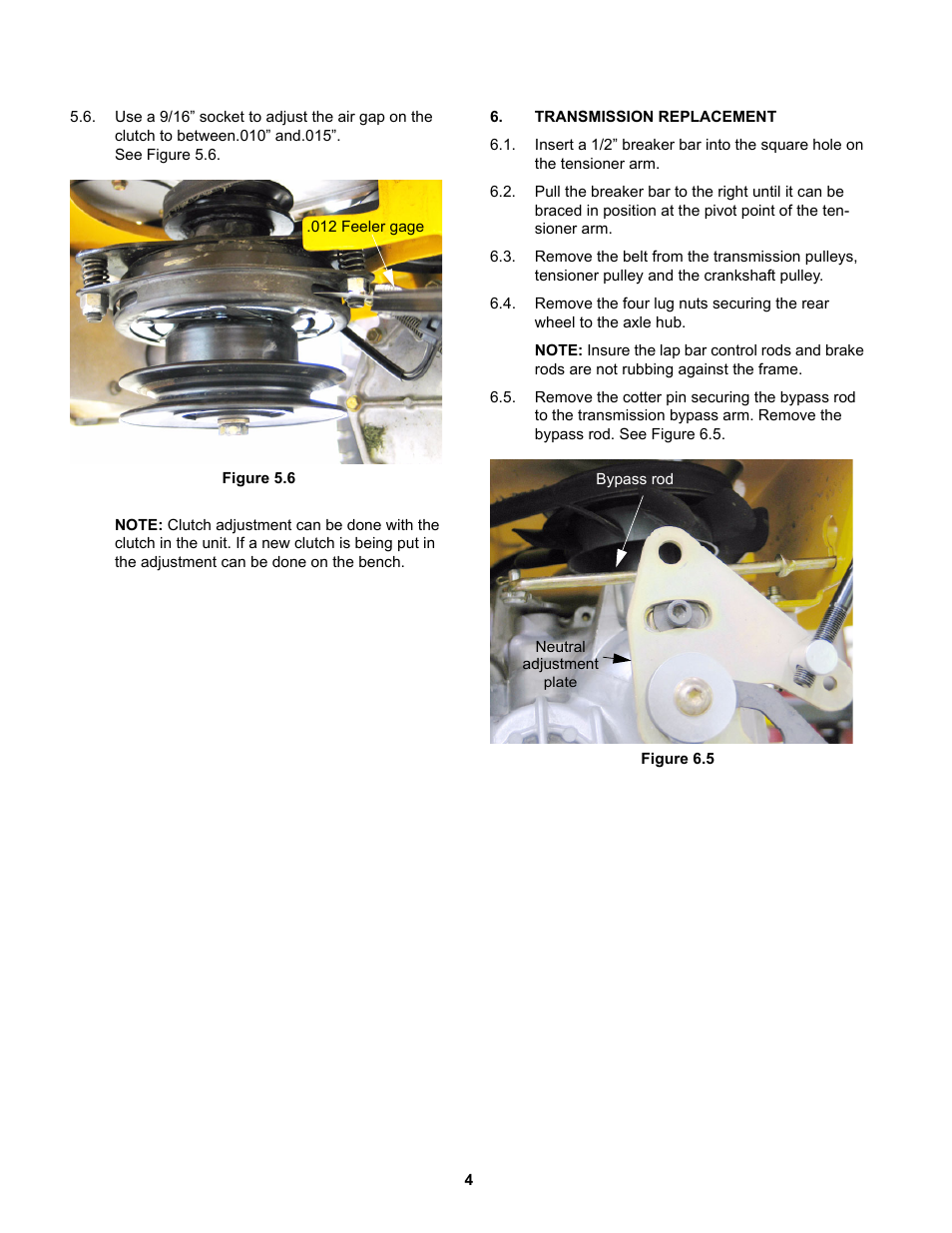 Transmission replacement | Cub Cadet RZT 22 User Manual | Page 8 / 30