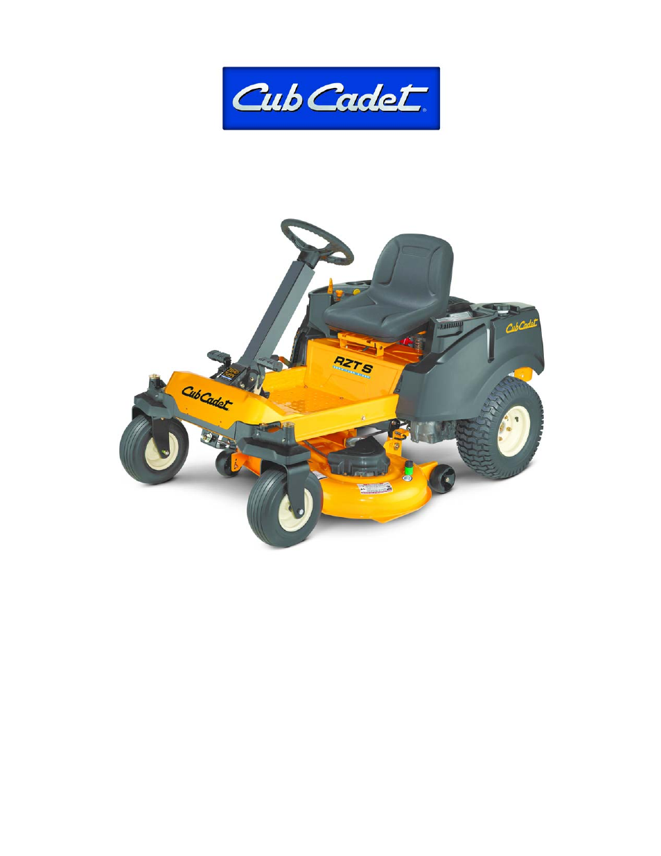 Cub Cadet RZT-S Series User Manual | 136 pages