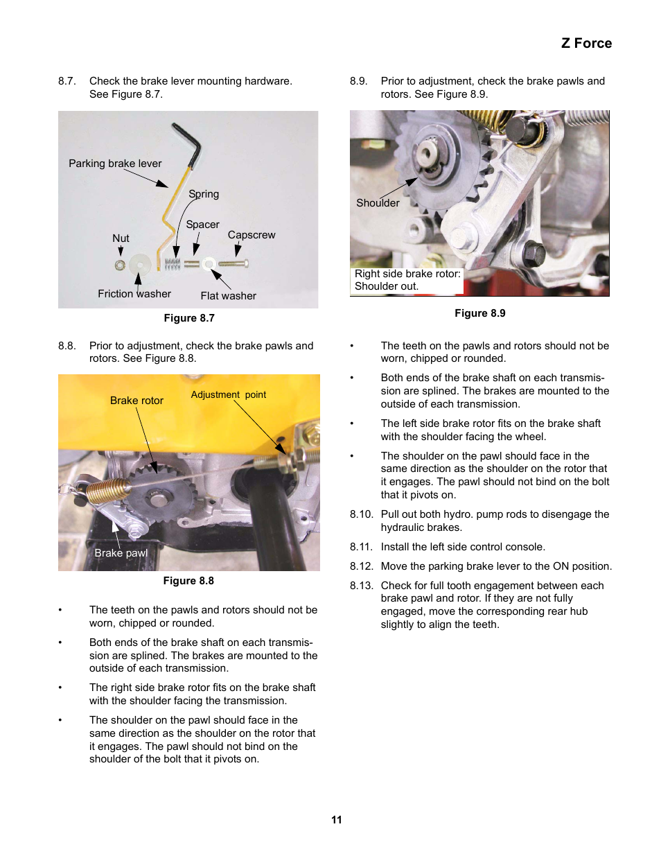 Z force | Cub Cadet Z-Force Series User Manual | Page 15 / 34