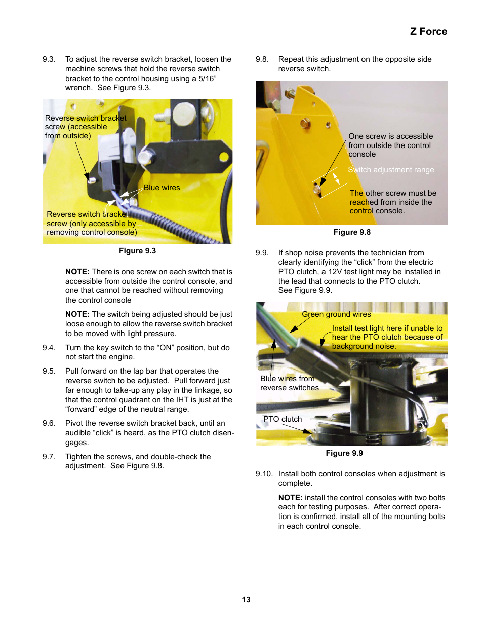 Z force | Cub Cadet Z-Force Series User Manual | Page 17 / 34