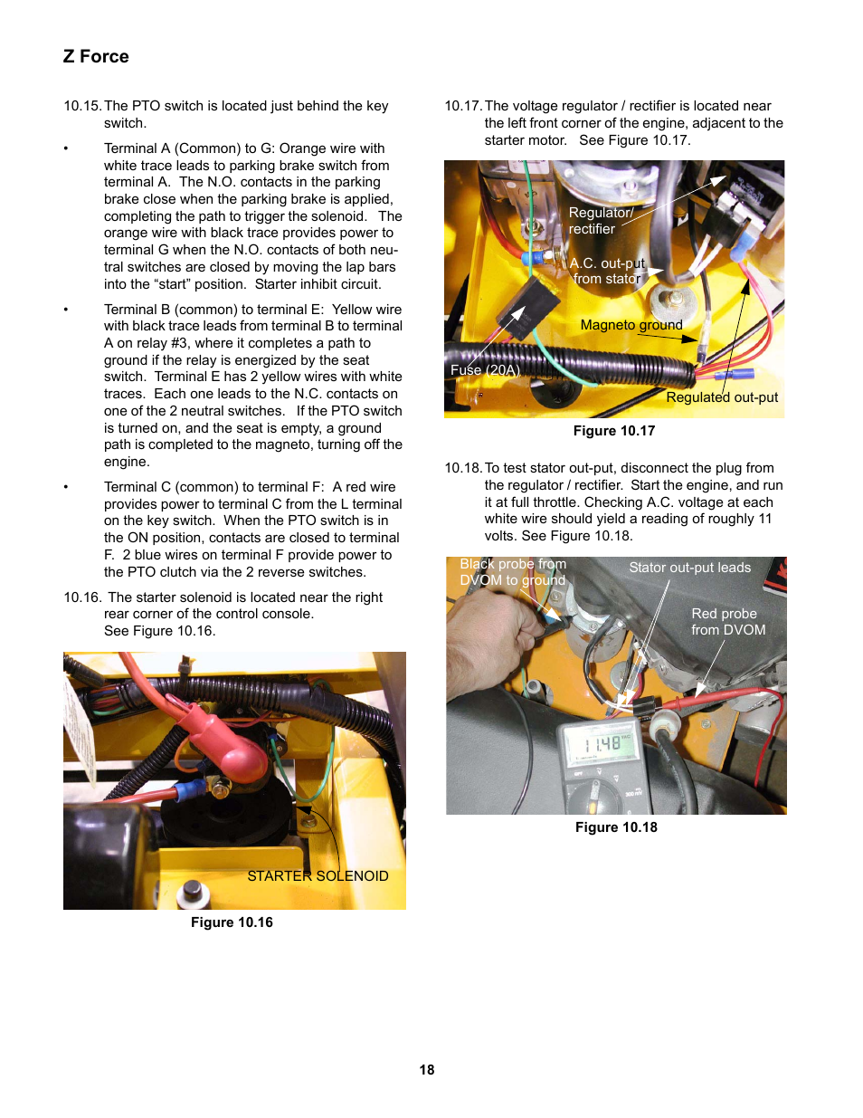 Z force | Cub Cadet Z-Force Series User Manual | Page 22 / 34