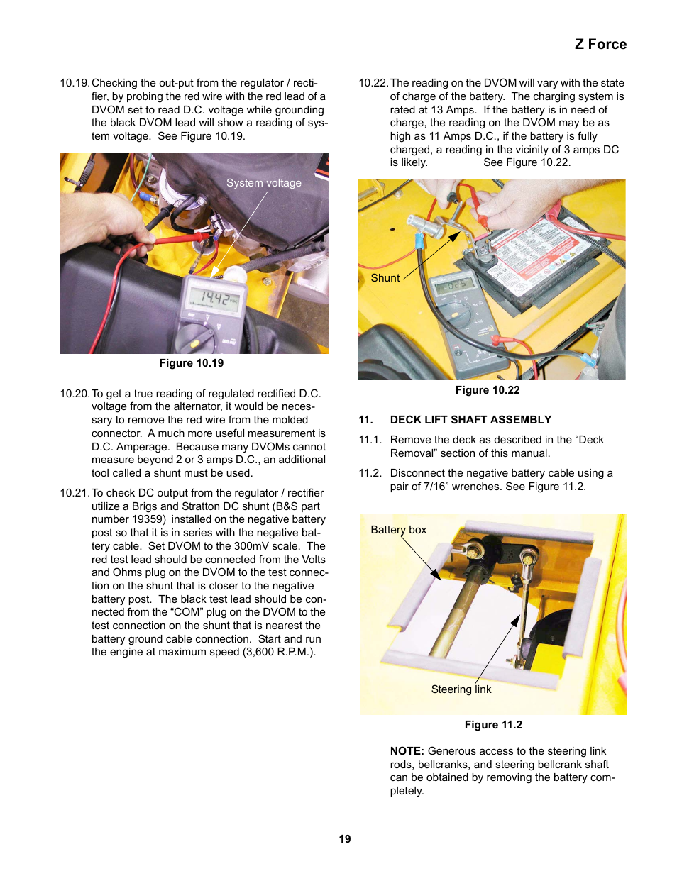 Deck lift shaft assembly, Z force | Cub Cadet Z-Force Series User Manual | Page 23 / 34