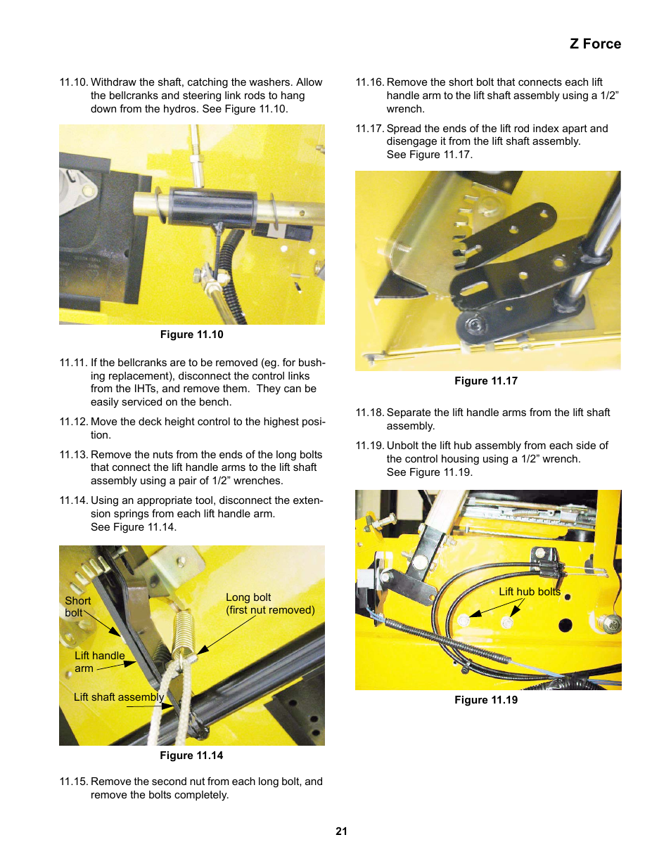Z force | Cub Cadet Z-Force Series User Manual | Page 25 / 34