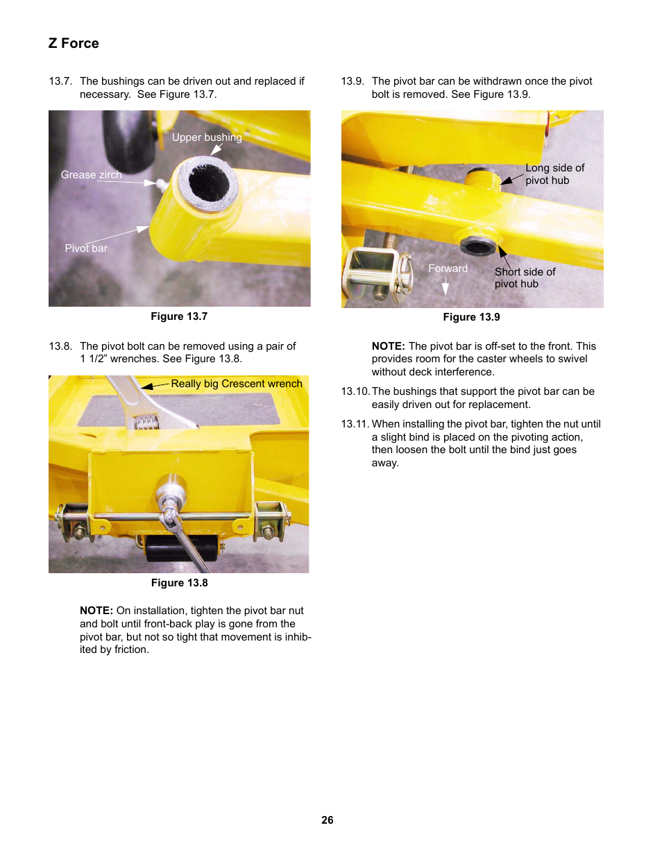 Z force | Cub Cadet Z-Force Series User Manual | Page 30 / 34