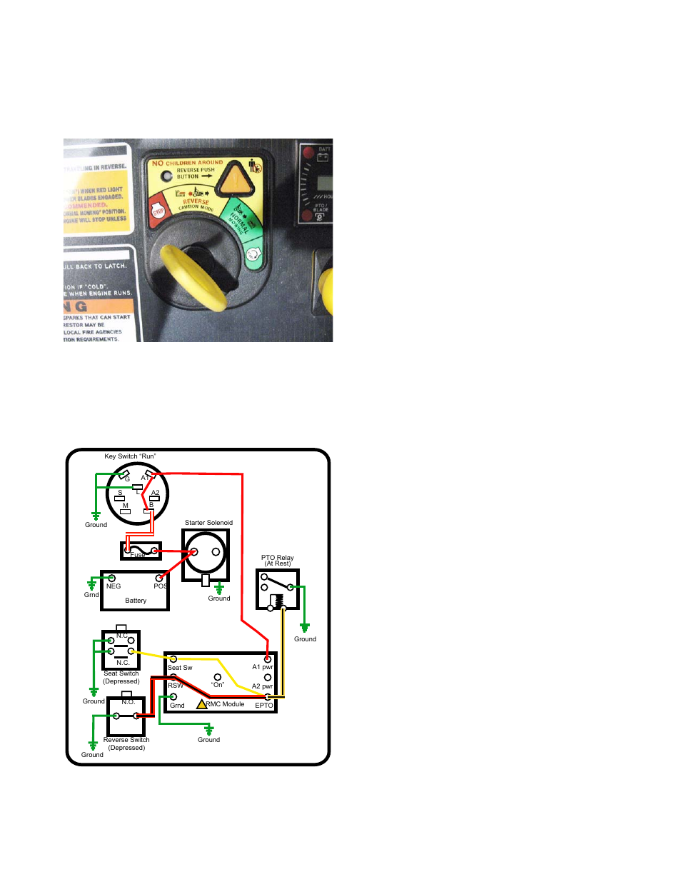 Reverse mower control (rmc) circuit operation, Electrical system, Figure 7.33 | Cub Cadet Z-Force S Series User Manual | Page 115 / 168