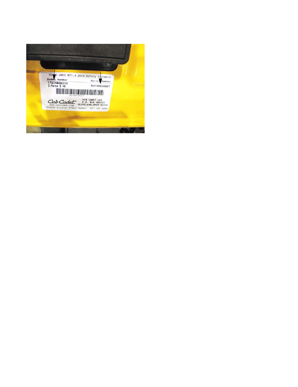 Model and serial numbers | Cub Cadet Z-Force S Series User Manual | Page 9 / 168