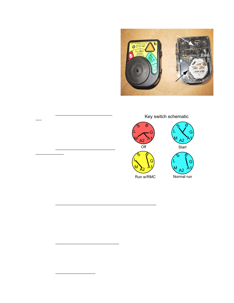 Key switch | Cub Cadet Z-Force S Series User Manual | Page 94 / 168