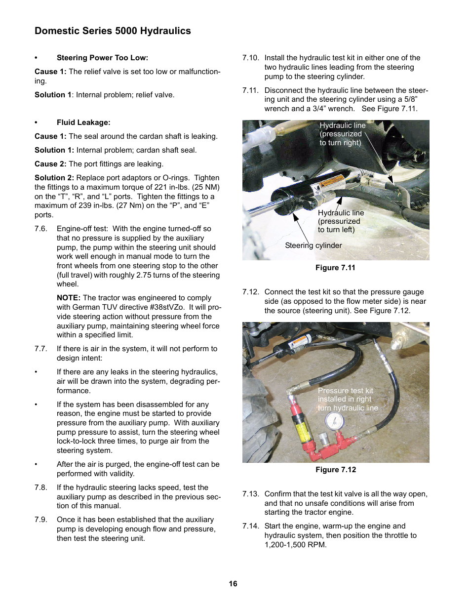 Domestic series 5000 hydraulics | Cub Cadet 5000 Series User Manual | Page 20 / 96