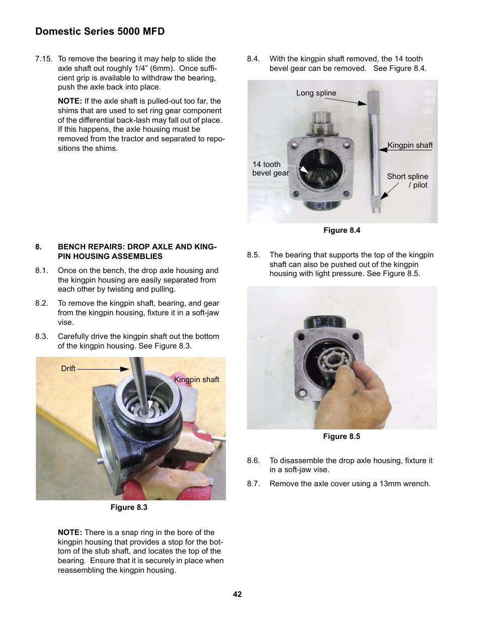 Domestic series 5000 mfd | Cub Cadet 5000 Series User Manual | Page 46 / 96