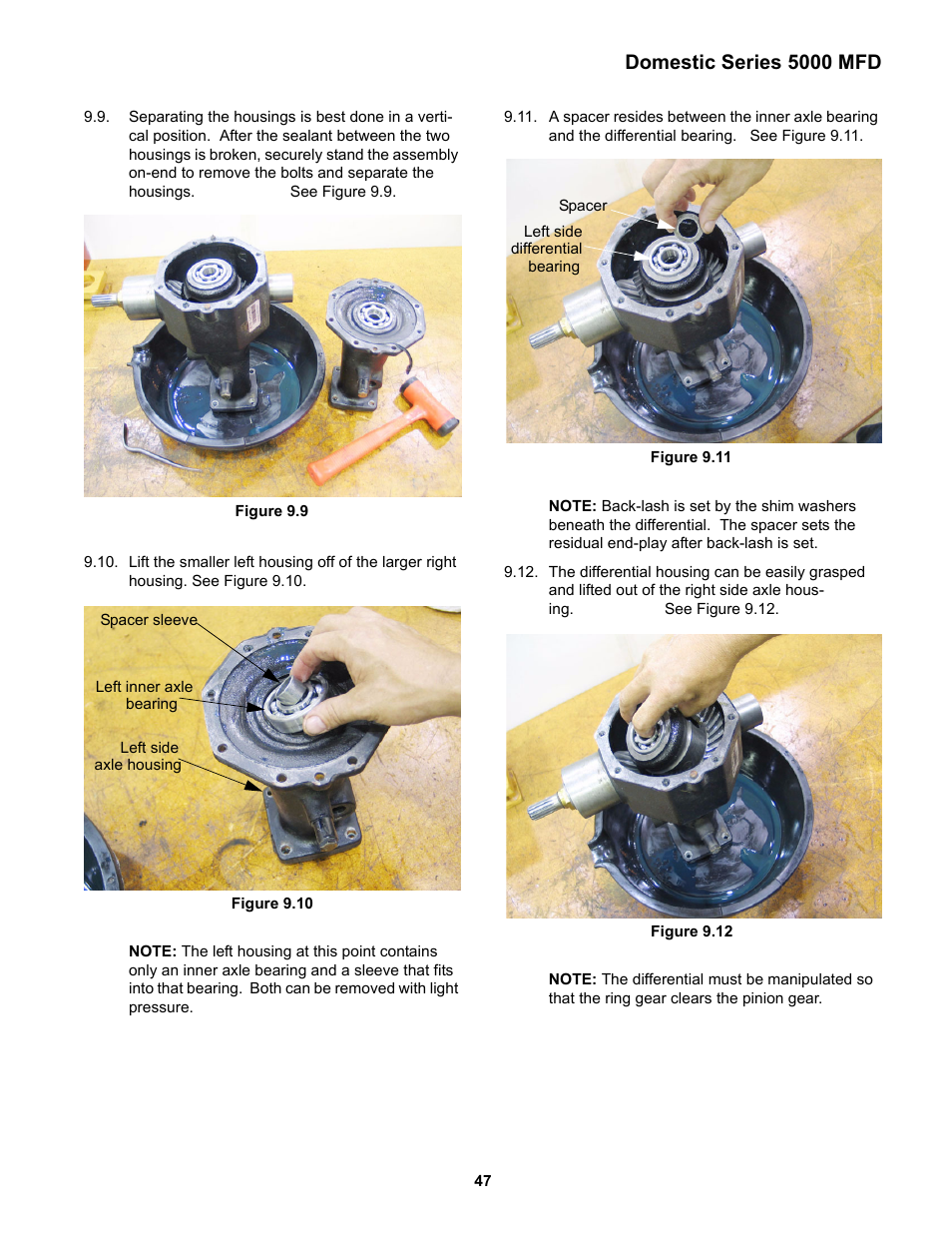 Domestic series 5000 mfd | Cub Cadet 5000 Series User Manual | Page 51 / 96