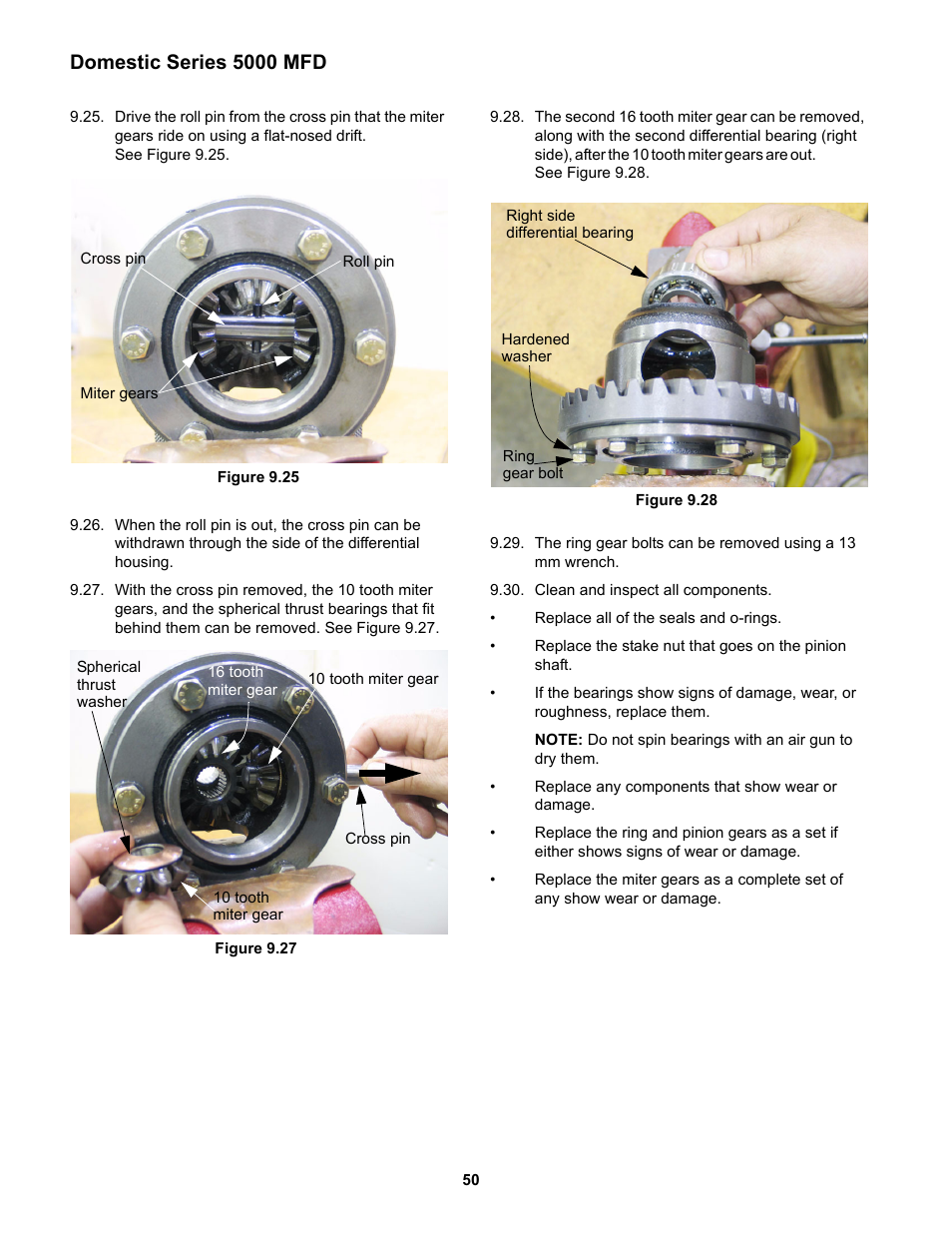 Domestic series 5000 mfd | Cub Cadet 5000 Series User Manual | Page 54 / 96