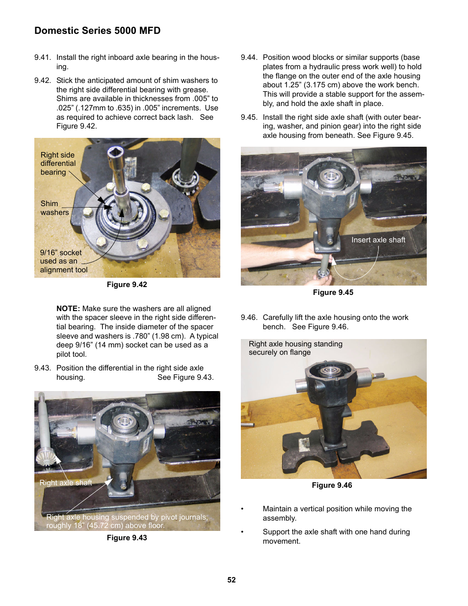 Domestic series 5000 mfd | Cub Cadet 5000 Series User Manual | Page 56 / 96