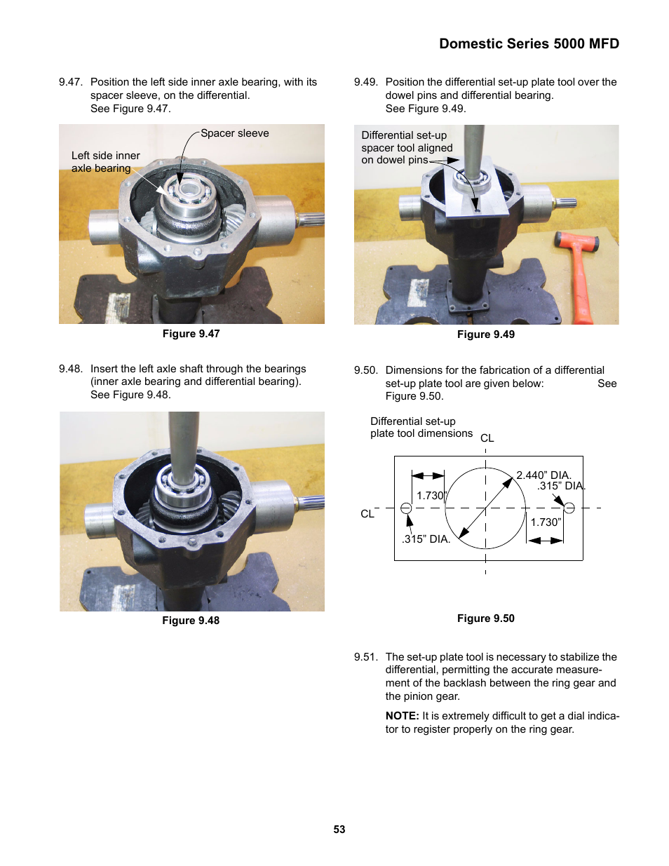 Domestic series 5000 mfd | Cub Cadet 5000 Series User Manual | Page 57 / 96