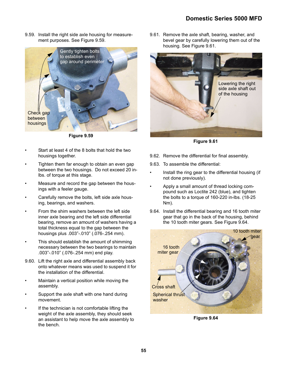 Domestic series 5000 mfd | Cub Cadet 5000 Series User Manual | Page 59 / 96