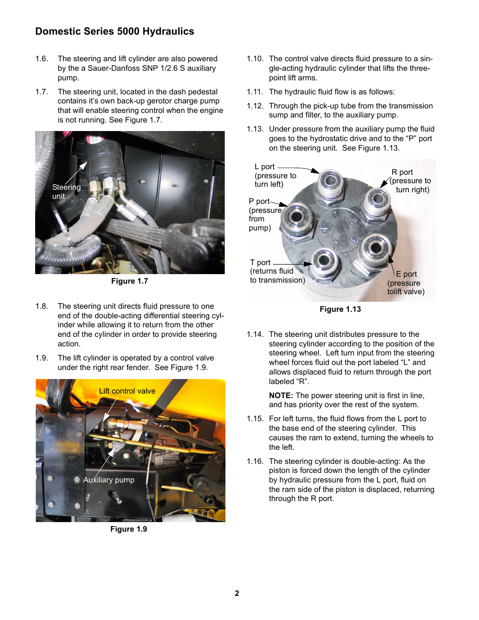 Domestic series 5000 hydraulics | Cub Cadet 5000 Series User Manual | Page 6 / 96