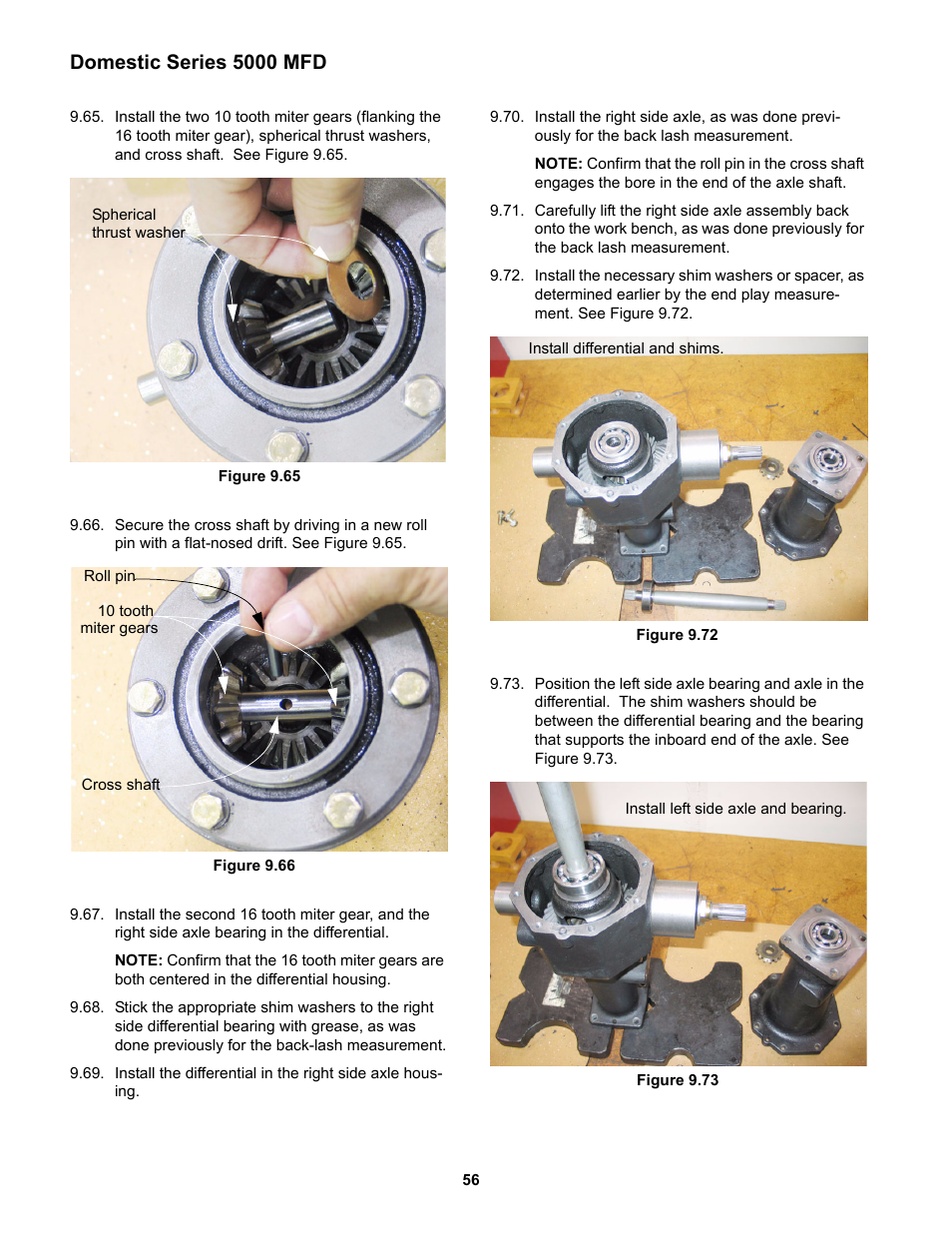 Domestic series 5000 mfd | Cub Cadet 5000 Series User Manual | Page 60 / 96