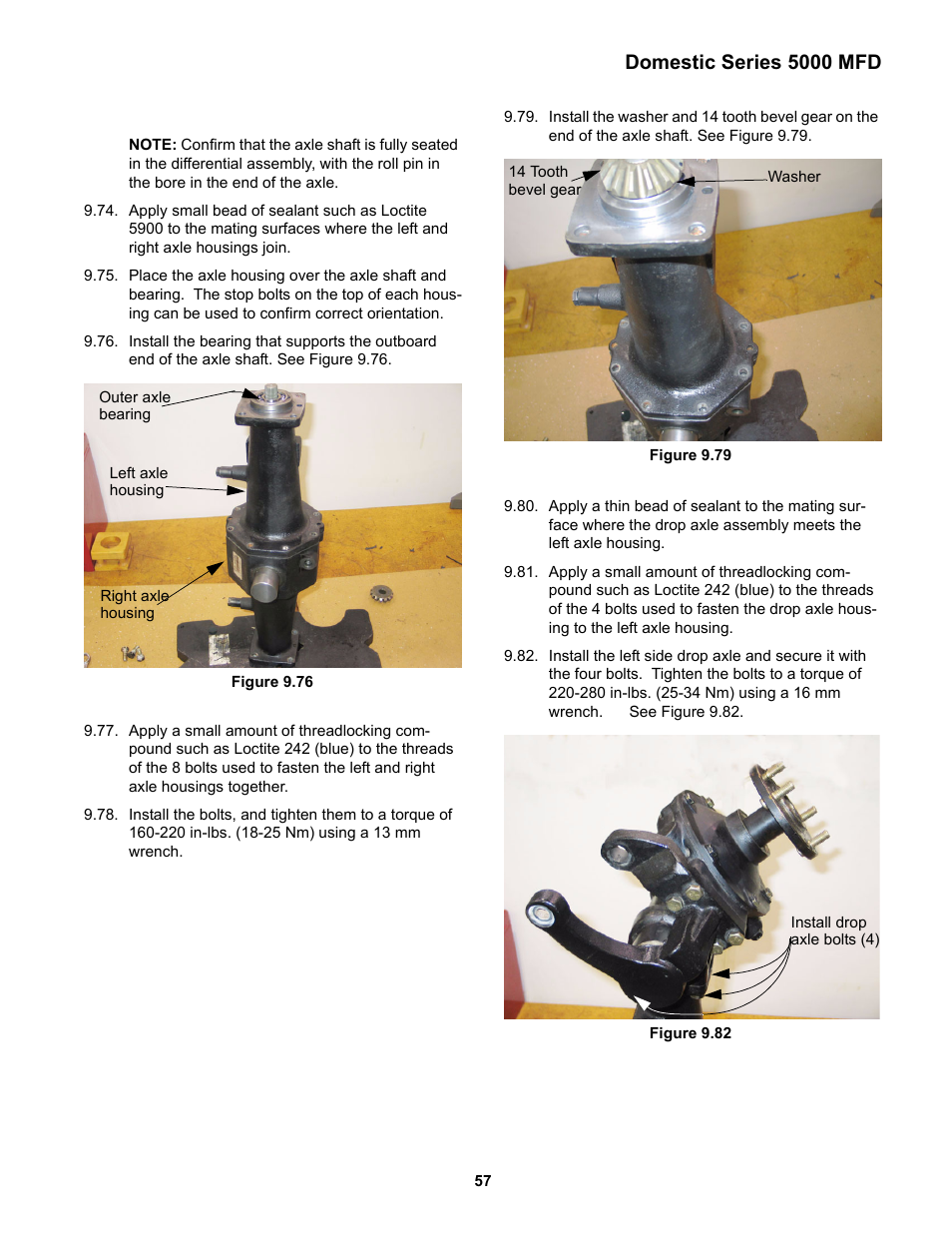 Domestic series 5000 mfd | Cub Cadet 5000 Series User Manual | Page 61 / 96