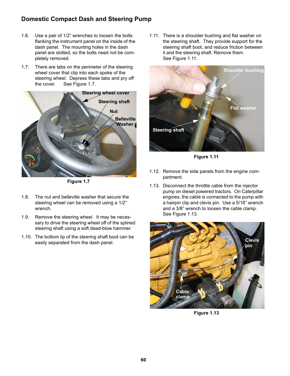 Domestic compact dash and steering pump | Cub Cadet 5000 Series User Manual | Page 76 / 96