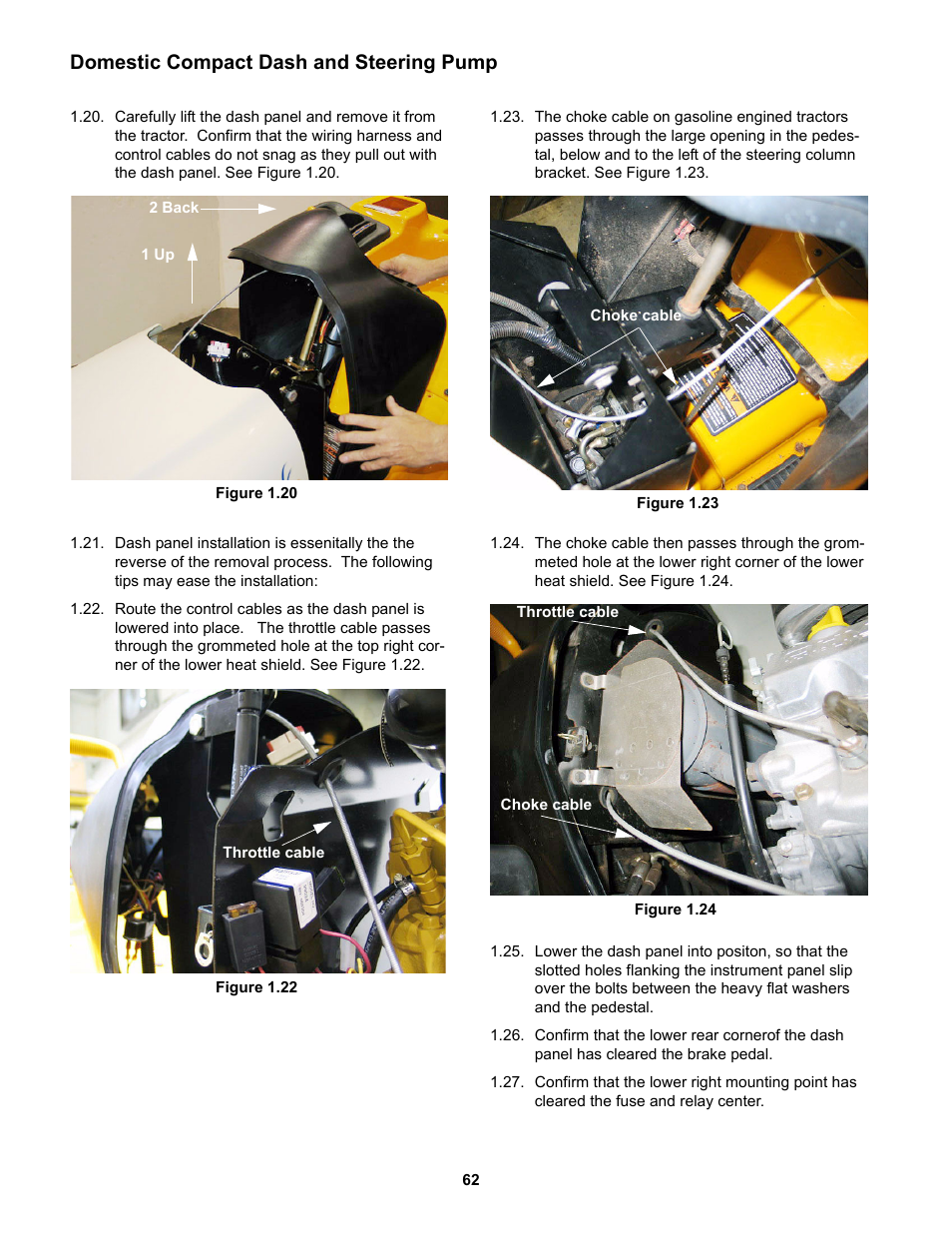 Domestic compact dash and steering pump | Cub Cadet 5000 Series User Manual | Page 78 / 96