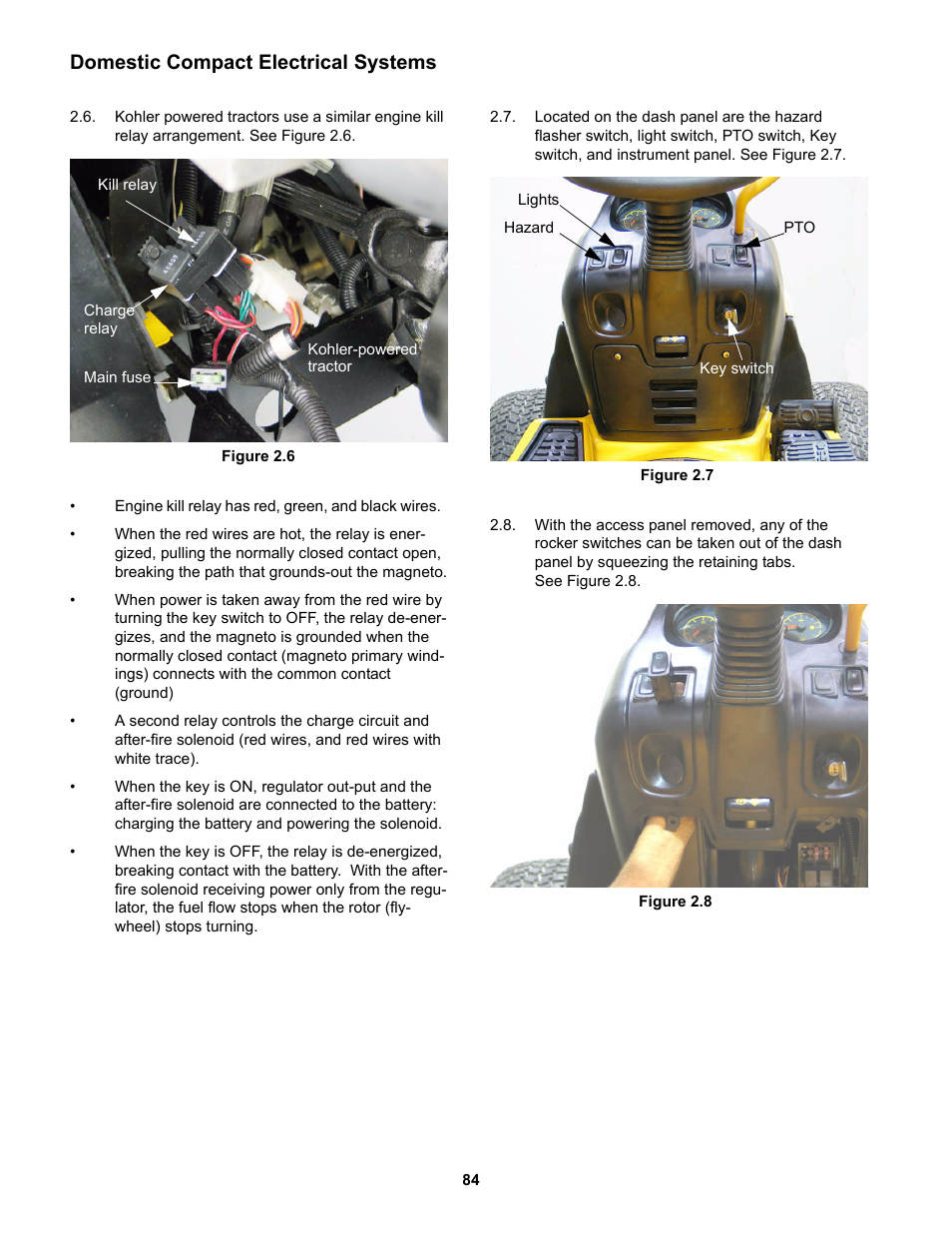 Domestic compact electrical systems | Cub Cadet 5000 Series User Manual | Page 88 / 96