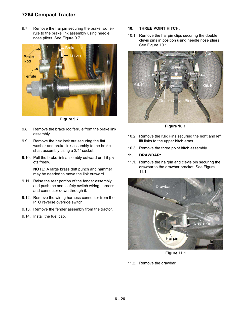 7264 compact tractor | Cub Cadet 7000 Series User Manual | Page 20 / 110