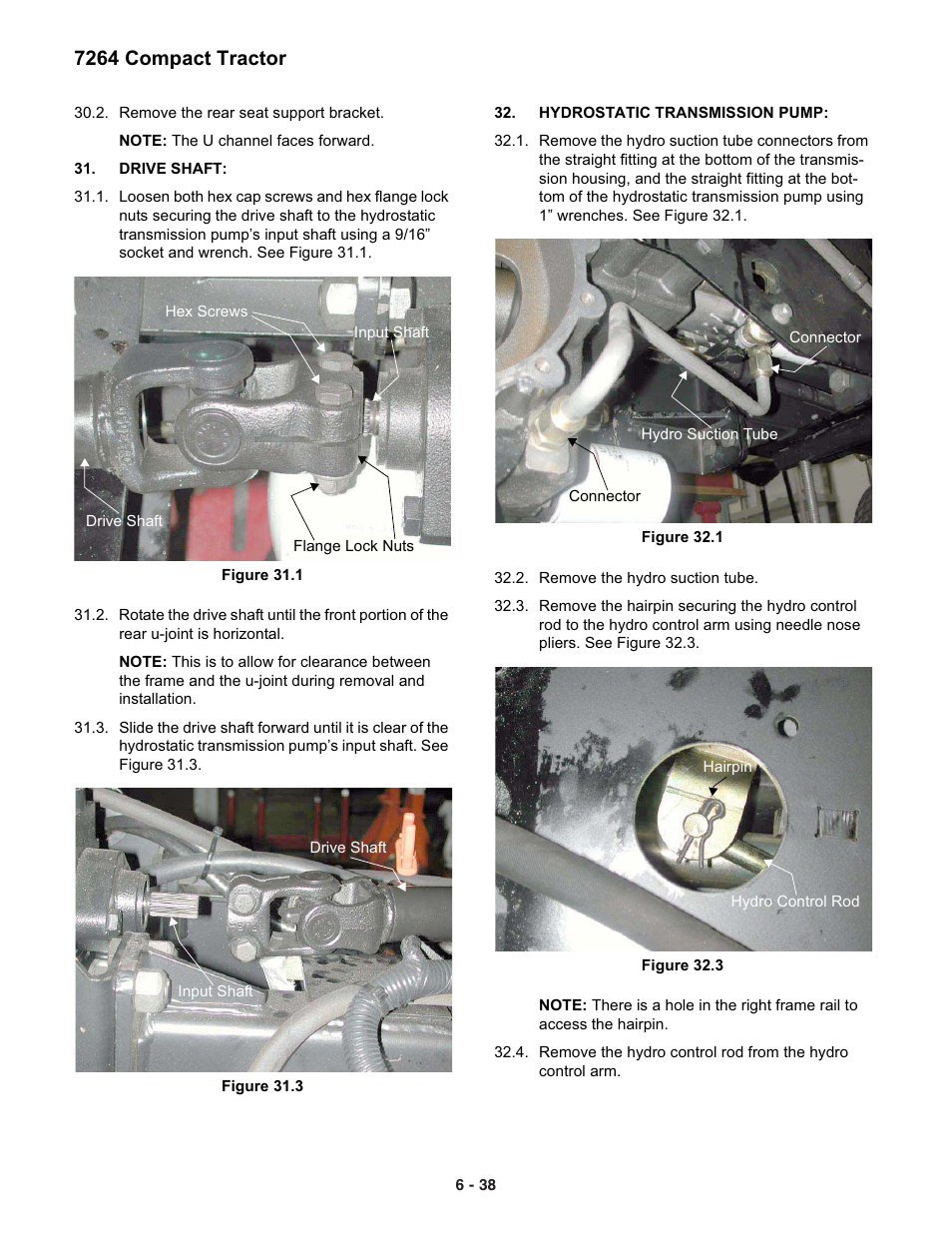 7264 compact tractor | Cub Cadet 7000 Series User Manual | Page 32 / 110