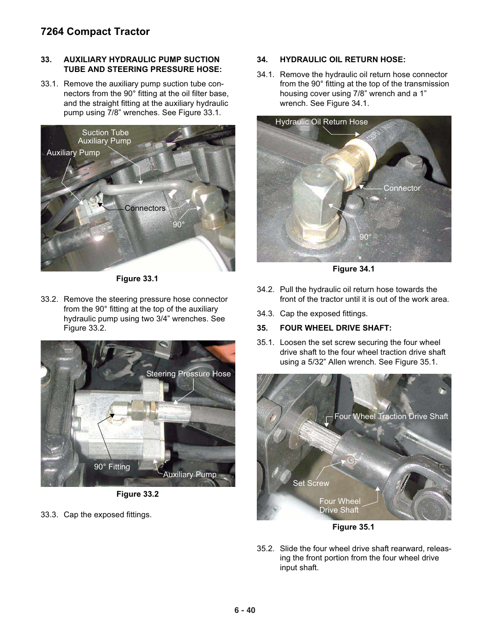 7264 compact tractor | Cub Cadet 7000 Series User Manual | Page 34 / 110